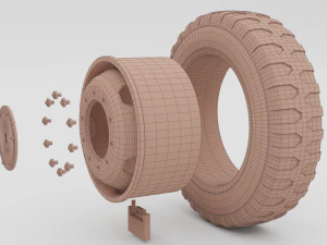 car wheel 3D Model