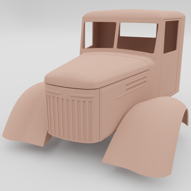 truck cabin 3D Model .c4d .max .obj .3ds .fbx .stl .blend 