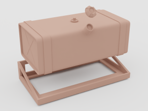 truck fuel tank Modelo 3D