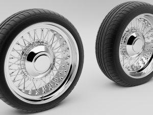 car wheels 3D मॉडल