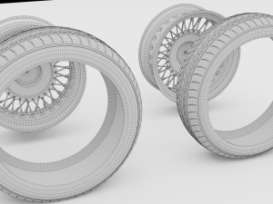 car wheels 3D मॉडल