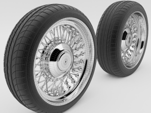 car wheels 3D मॉडल