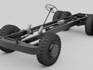 truck chassis 3D मॉडल