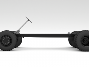 truck chassis 3D मॉडल