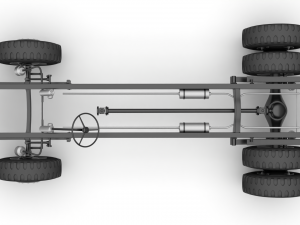 truck chassis 3D मॉडल