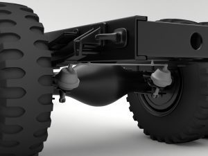 truck chassis 3D मॉडल