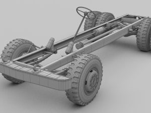 truck chassis 3D मॉडल