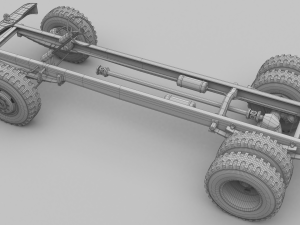 truck chassis 3D मॉडल