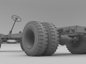 truck chassis 3D मॉडल