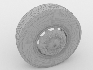 truck wheel 3D मॉडल