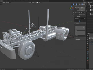 Truck chassis 3D Model