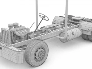 Truck chassis 3D Model