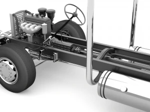 Truck chassis 3D Model