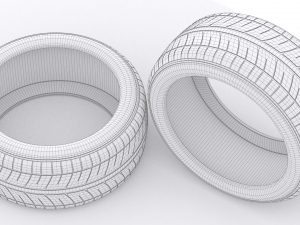 Car tire 3D 모델
