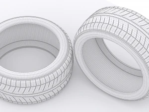 Car tire 3D Model