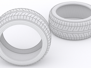 Car tire 3D 모델