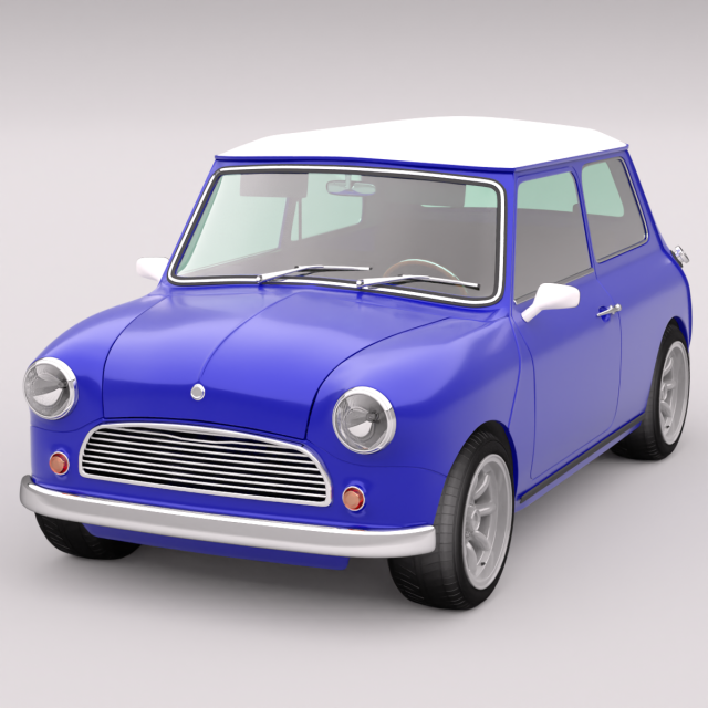 Car classic 3D 模型 .c4d .max .obj .3ds .fbx .stl .blend 