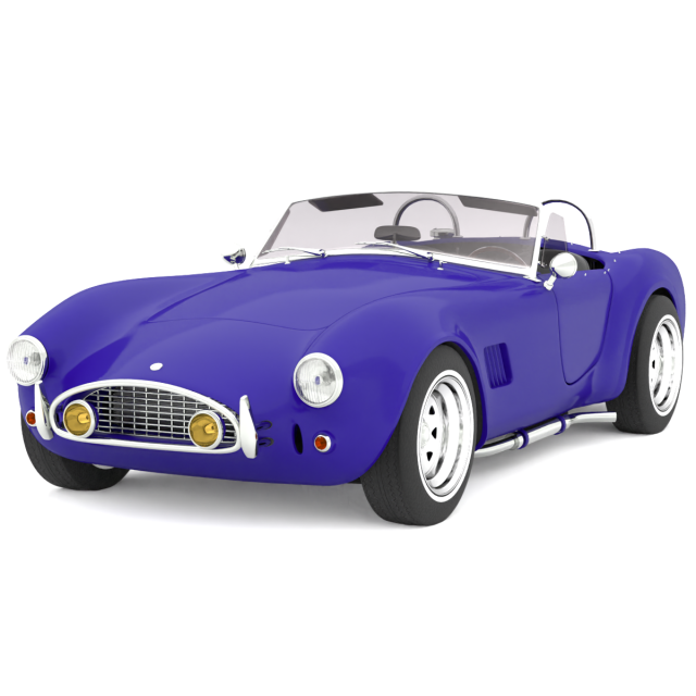 Car classic 3D Модель .c4d .max .obj .3ds .fbx .stl .blend 