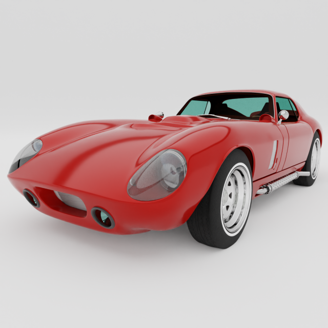 Car classic 3D Model .c4d .max .obj .3ds .fbx .stl .blend