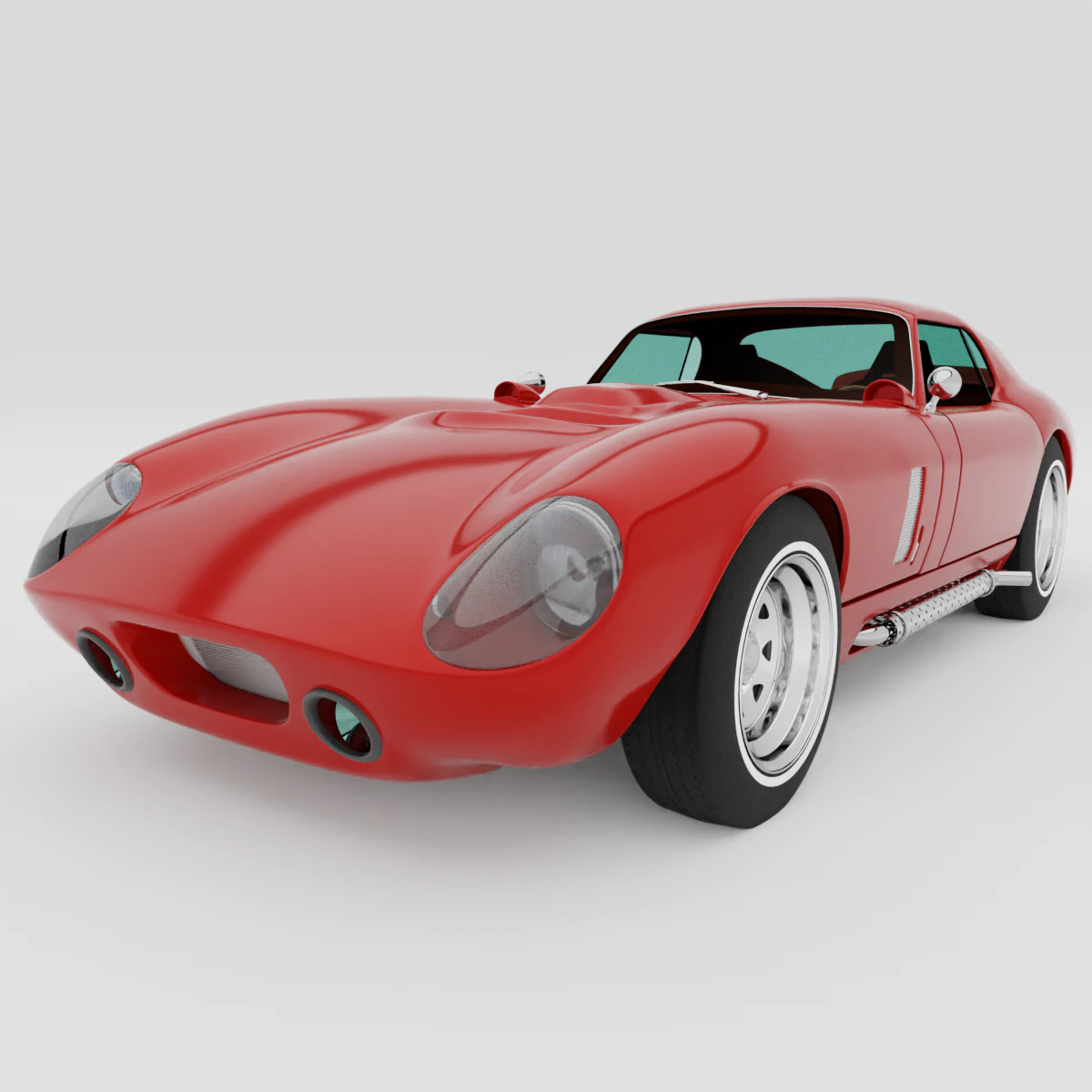 Car classic 3D Model .c4d .max .obj .3ds .fbx .stl .blend 
