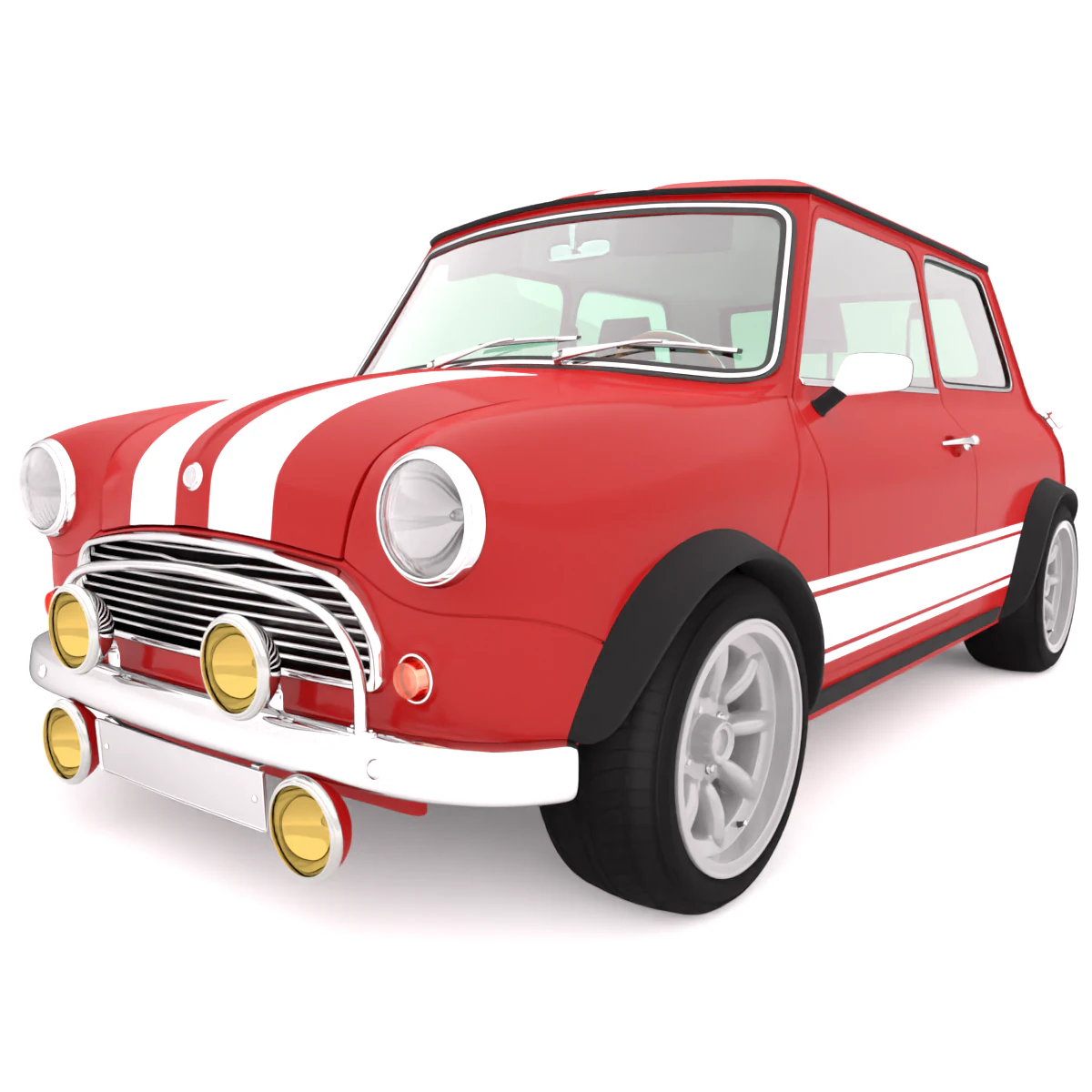 Car classic 3D Model .c4d .max .obj .3ds .fbx .stl .blend 