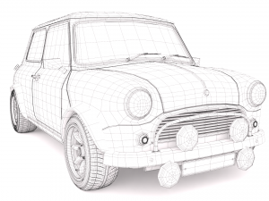 Car classic 3D 모델