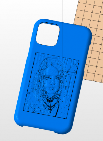 case billie eilish for apple iphone 11 pro Model 3D .c4d .max .obj .3ds .fbx .stl .blend 