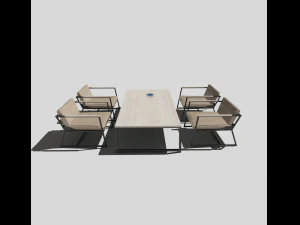 set interior style chair 3D Model