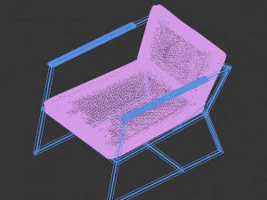 set interior style chair 3D Model