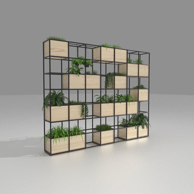green-wall structure Modelo 3D .c4d .max .obj .3ds .fbx .stl .blend