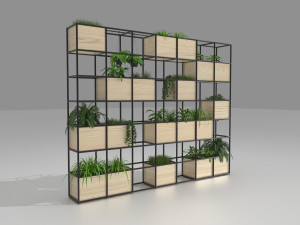 green-wall structure 3D 模型