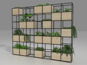 green-wall structure Modelo 3D