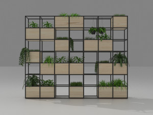 green-wall structure Modelo 3D