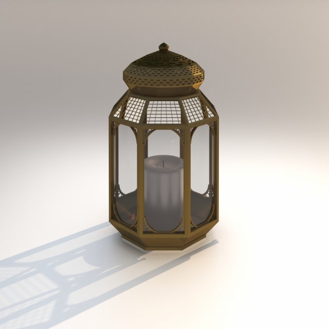 arab lamp candle 3D 모델 .c4d .max .obj .3ds .fbx .stl .blend