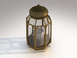 arab lamp candle 3D 모델