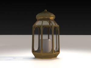 arab lamp candle 3D 모델