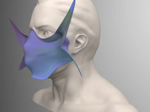 mask - butterfly design 3D Model