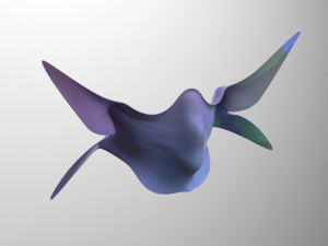 mask - butterfly design 3D Model