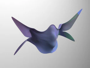 mask - butterfly design 3D Model