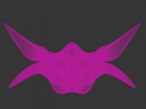 mask - butterfly design 3D Model