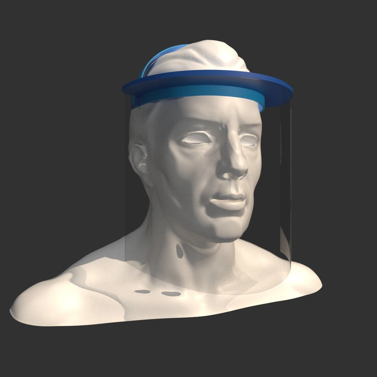 mask medical protection 3D Model .c4d .max .obj .3ds .fbx .stl .blend