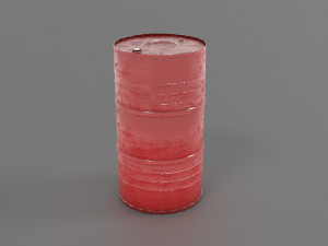barrel game asset 3D-Modell