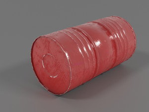 barrel game asset 3D-Modell
