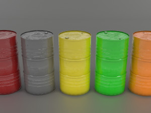 barrel game asset 3D-Modell