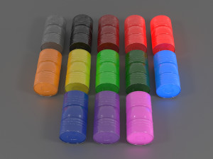 barrel game asset 3D-Modell