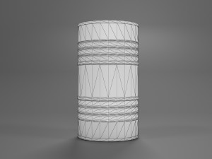 barrel game asset 3D-Modell