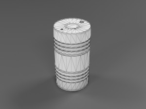 barrel game asset 3D-Modell
