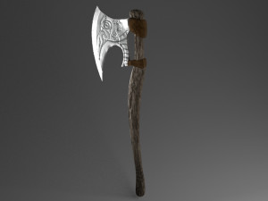 viking axe Modello 3D