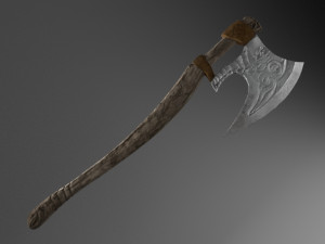 viking axe Modello 3D