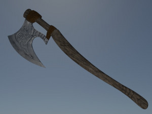 viking axe Modello 3D